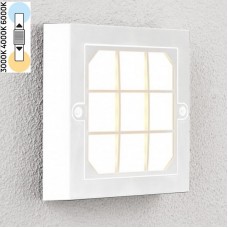 Φωτιστικό Επίτοιχο LED 6W 230V CCT Πλαστικό Λευκό IP65 7873